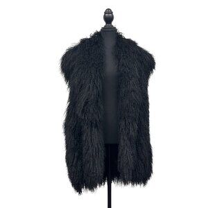 Lindzon Mongolian Lamb Black Lined Vest – Rockstar Luxury